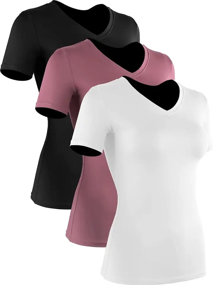 CADMUS 3 or 5 Pack Women's Compression Shirt Running Athletic Workout Tops