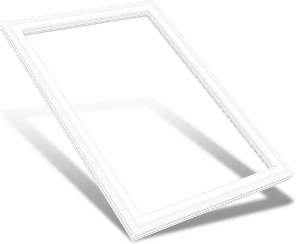 Upgraded 38.58" x26.77" WR14X27233 Refrigerator Fresh Food Door Gasket Replacement Compatible with GE Refrigerator Door Seal Fridge Gasket 4545801 AP6048405 PS12069095 EAP12069095 GTS16DTNDRWW white