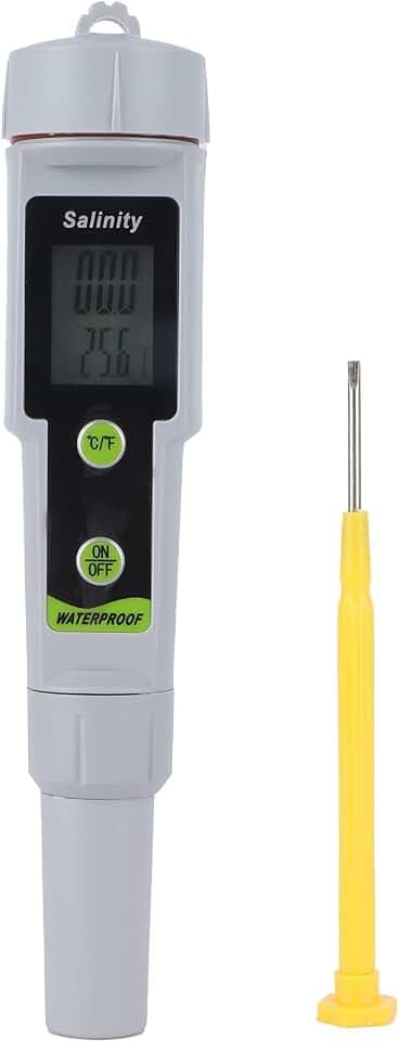 Salinitätsmesser-Tester, digitaler Stift-Salinitätstester für Meerwasser Salzwasser-Schwimmbäder Schwimmbäder Fischerei