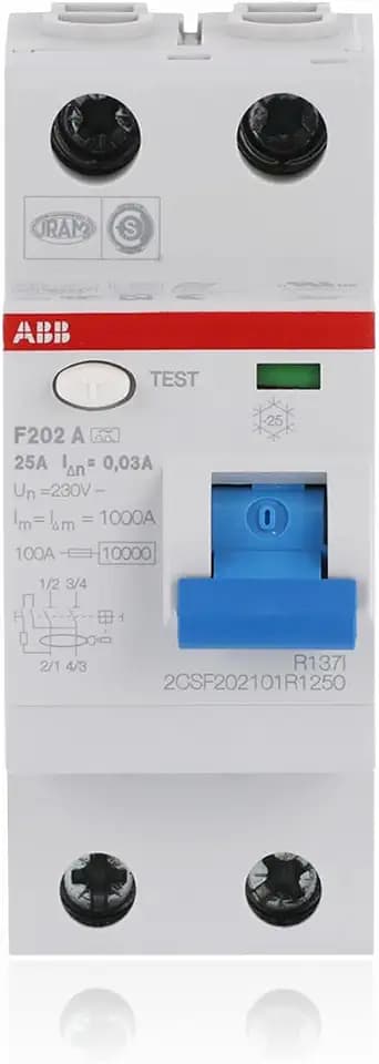 ABB F202 A-25/0.03 FI-Schalter 2-polig Typ A 25A 30mA 230V