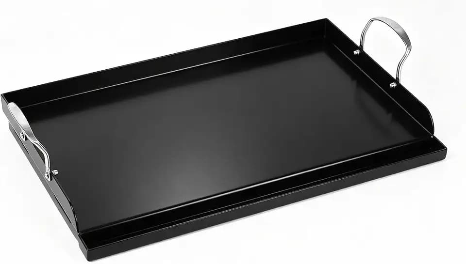 QuliMetal 25 x 16 Inch NanoCeramic Cast Iron Griddle for Gas Grills