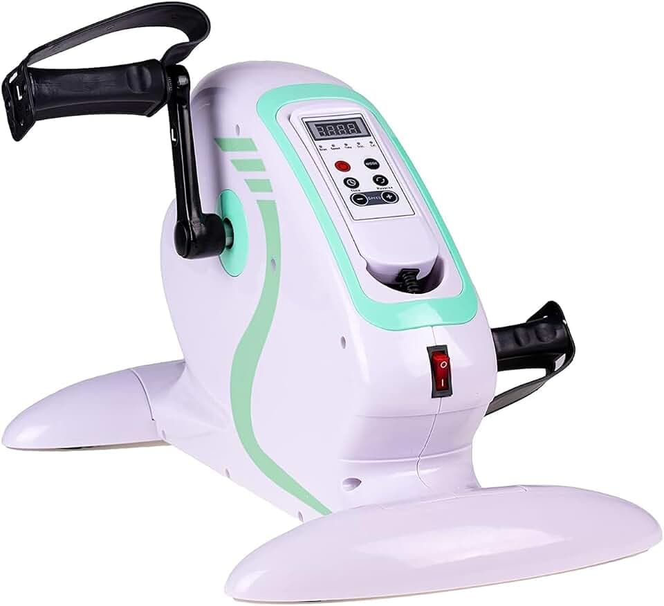 MedPlus ELEKTRISCHES Pedal-ERGUSSGERÄT FÜR DIE REHABILITATIONSTHERAPIE / MINI-ERGUSSFAHRRAD AKTIV-PASSIV UNTERSTÜTZTE Gymnastik FÜR Arme UND Beine MIT INTEGRIERTEM Computer