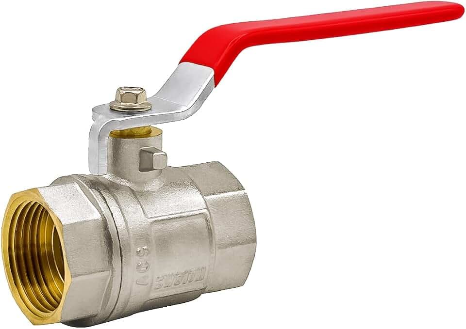 VARIOSAN Kugelhahn 13347, 1 1/4" IG/IG, DN32, Messing, voller Durchgang, Hebelgriff