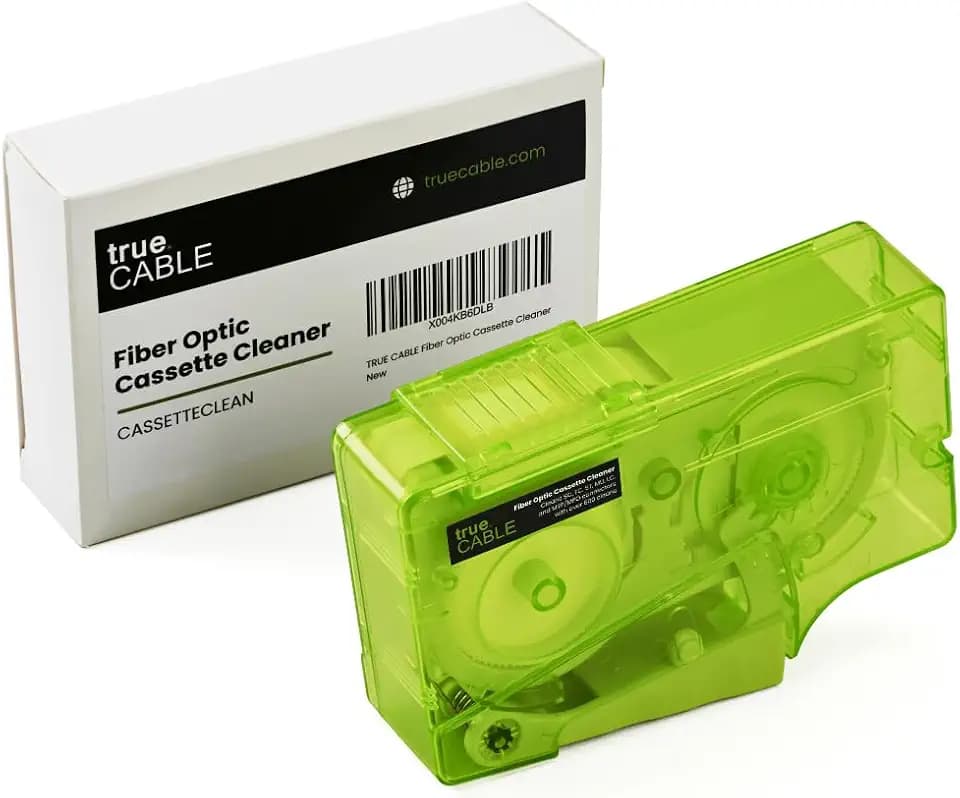 TRUE CABLE Fiber Optic Cleaning Cassette, 500+ Cleans, Anti-Static