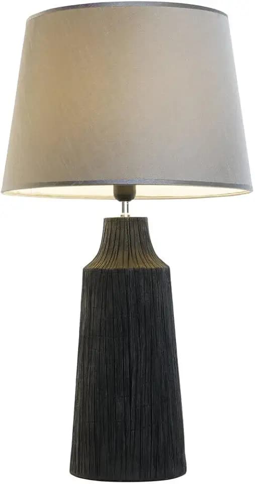 LAMPARA SOBREMESA RESINA POLIESTER 40X40X70 NEGRO_AlexandreHouse
