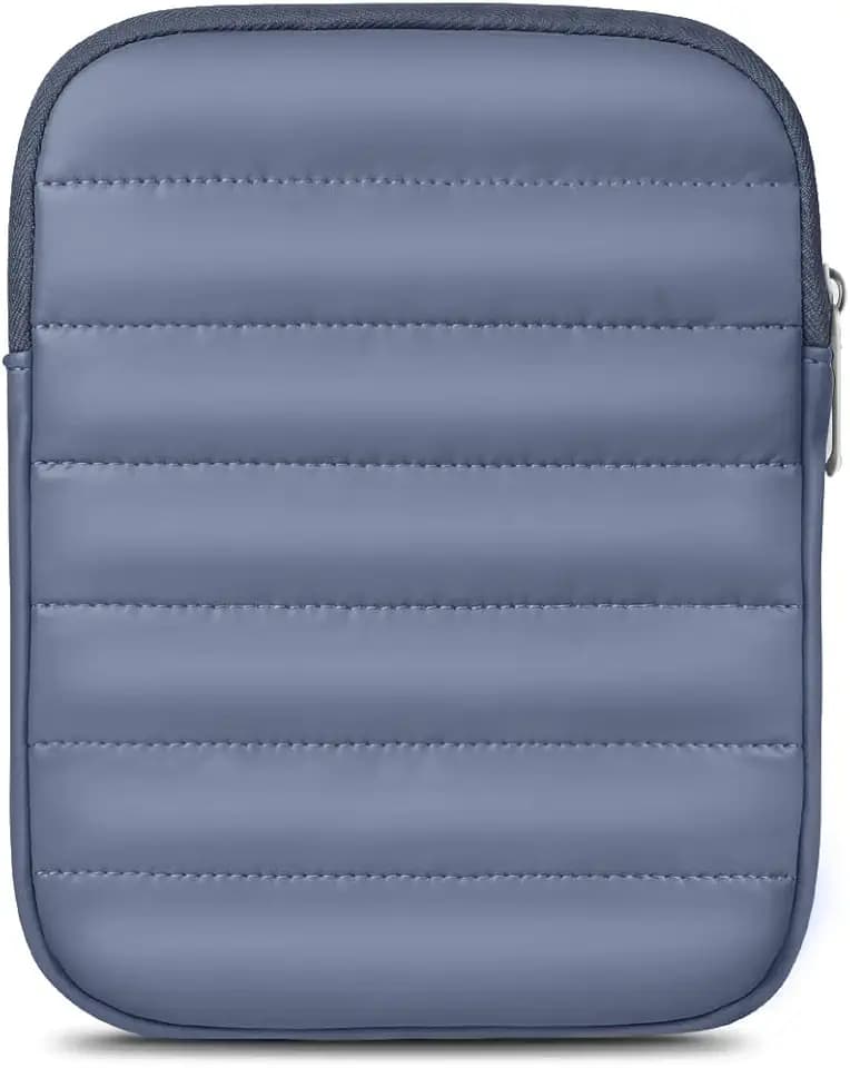 6-7 Inch Puffy Sleeve Case for Kindle, Padded Pouch Bag, Navy