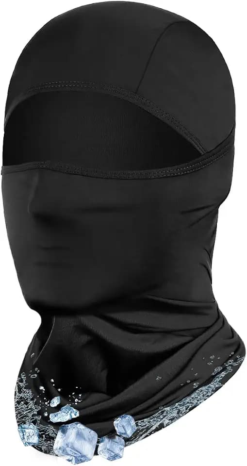 Achiou Ski Mask Balaclava Shiesty, Cooling Ice Silk Motorcycle Face Cover