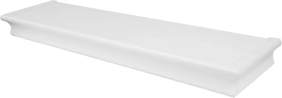 High & Mighty Floating Shelf, 24in x 6in x 2in, 1 Pack, White