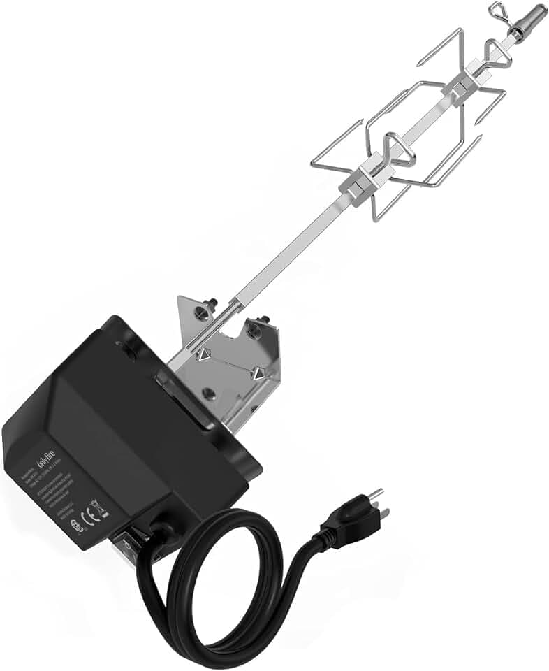 onlyfire Stainless Steel Rotisserie Kit for Weber Spirit 200/300 Series