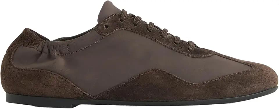 Everlane Women's Ballet Sneaker | Italian Suede and GRS Recycled Nylon Runner with Ballet Scrunch Heel