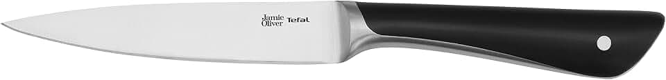 Tefal Jamie Oliver Universalmesser 12 cm, hohe Schneideleistung, Küchenmesser mit unverwechselbarem Design, widerstandsfähige und langlebige Klingen, Edelstahl, schwarz, K2670955
