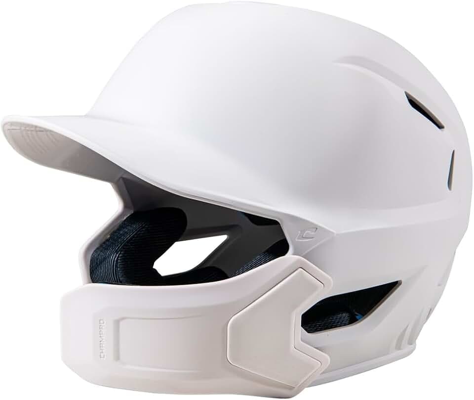 Champro HXE Matte Baseball Batting Helmet with Jaw Guard