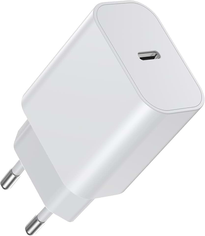 BHHB 20W USB C Ladegerät, A-pple Adapter Netzteil für i-Phone entwickelt, USB C Stecker mit i-Phone 17/16/15/14/13 Plus Pro Max Mini, Air-Pods i-Pad, Samsung Galaxy S25/24/23(1 Port)