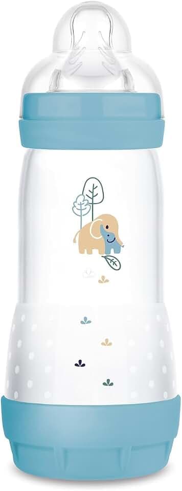 MAM Easy Start Anti-Colic Babyflasche 320 ml, 4+ Monate, Gr. 2, Elefant