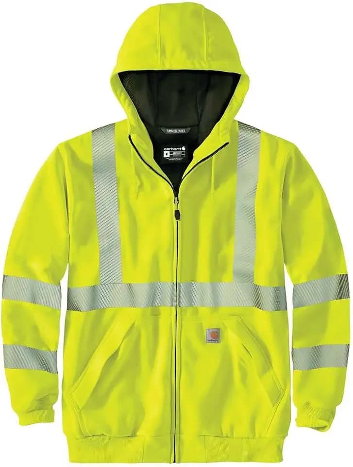 Carhartt Men's HV Thermal- Lined Full Zip Class 3 Sweatshirt