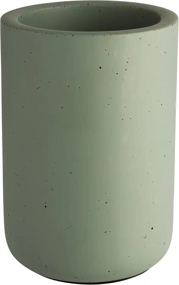 APS Flaschenkühler ELEMENT aus Beton - mit möbelschonender Unterseite - für 0,7-1,5 Liter-Flaschen - Ø 12/10 cm, Höhe 19 cm, Grün