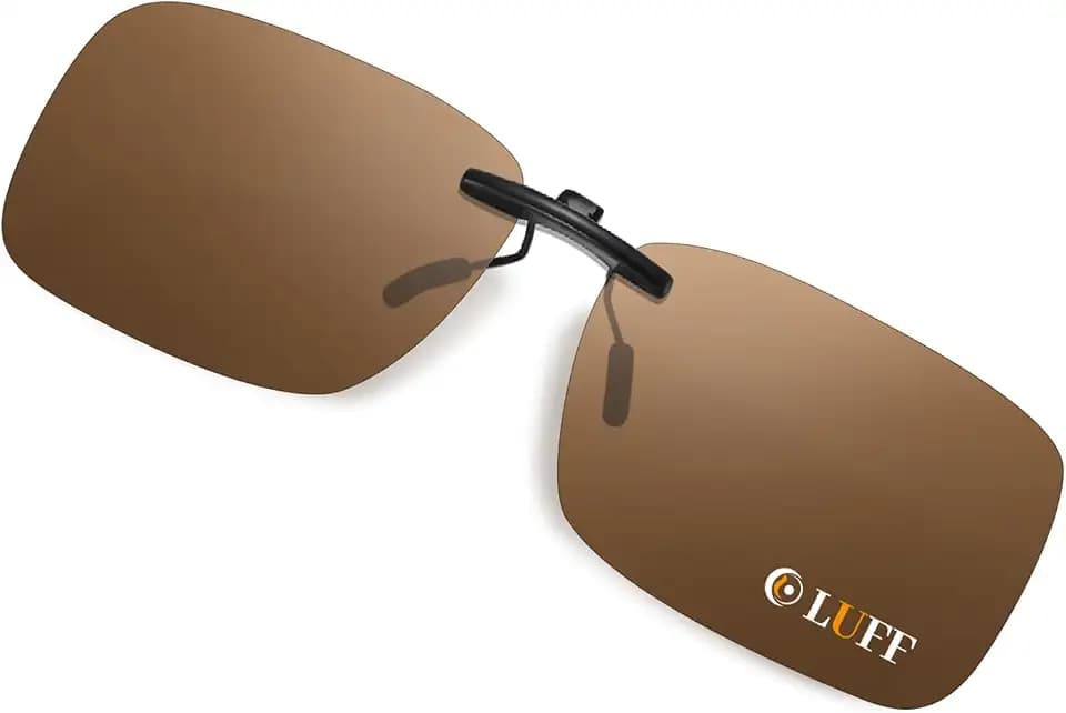 LUFF Polarisierte Unisex-Clip auf Sonnenbrille für verschreibungspflichtige Brillen-gute Clip-Stil Sonnenbrille für Myopie Brille im Freien/Fahren/Angeln