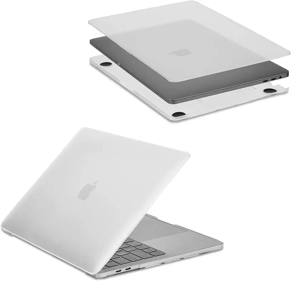 Case-Mate Case Compatible with MacBook Pro 13 Inch - Snap On Hard Shell with Clear Silicone Keyboard Cover - Laptop Case w/ 360° Protection - Accessories for MacBook Pro M1 2020 M2 2022 - Clear