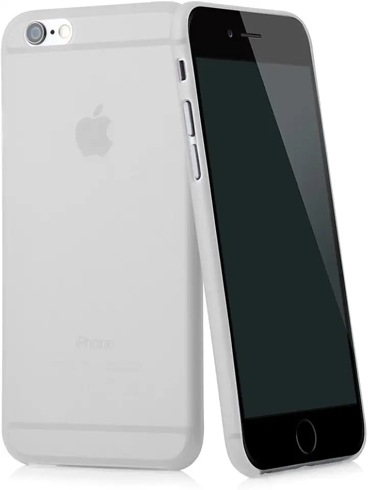 iPhone 6 PLUS (5,5") Ultra Slim Case - Schutzhülle - "Tenuis" in Weiß - Ultra dünne iPhone Hülle - Leicht transparentes Case - Extrem dünnes Etui als premium Zubehör für das Original Apple iPhone 6 Plus (5,5")
