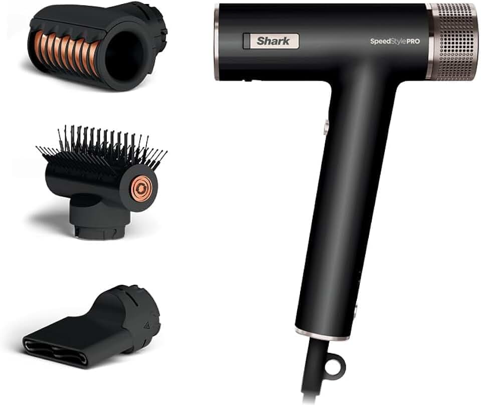 Shark SpeedStyle Pro Ionic Hair Dryer, Scalp Shield, Fine-Medium, HD731
