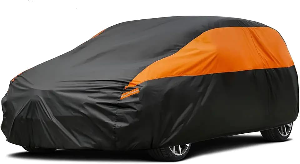 GUNHYI Hatchback Car Cover for Automobiles All Weather Waterproof, Universal Fit Ford Fiesta, Honda Fit, Volkswagen Golf, Toyota Matrix, Chevy HHR, Hyundai Veloster/Kona, Mini Clubman/Countryman etc.