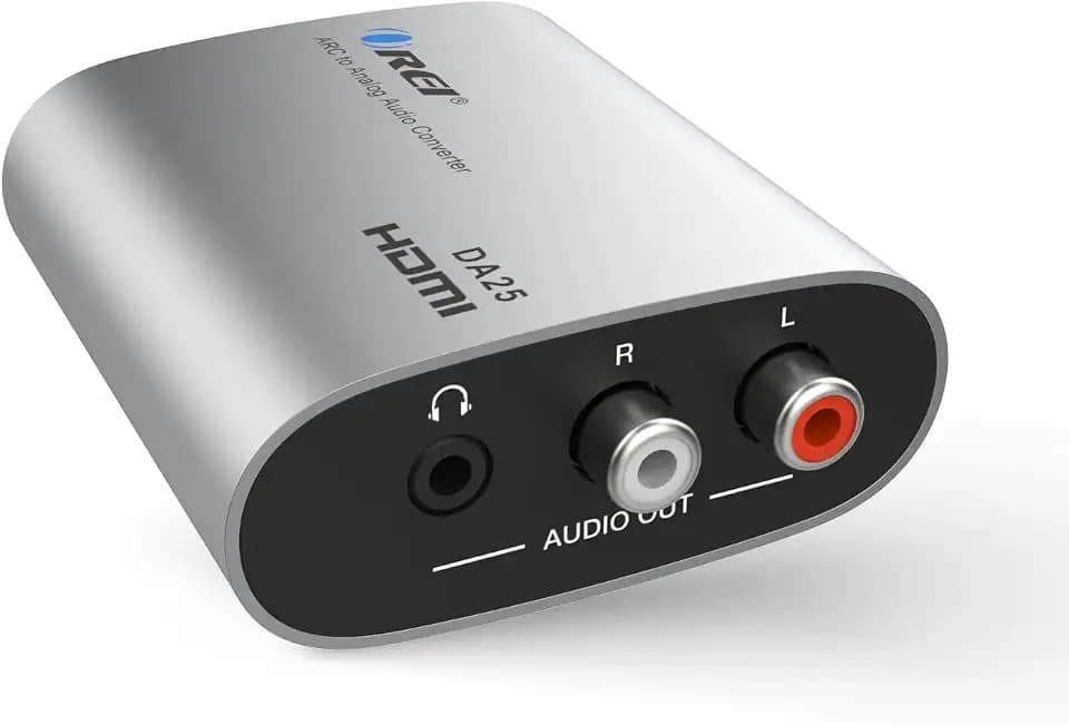 OREI HDMI ARC/eARC to Analog Audio Extractor Converter, PCM to 2CH HDMI 1.4