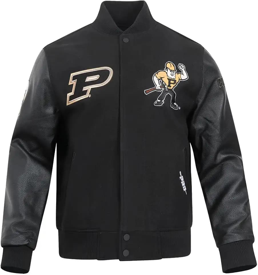 Pro Standard Mens College Classic Chenille Wool Varsity Jacket