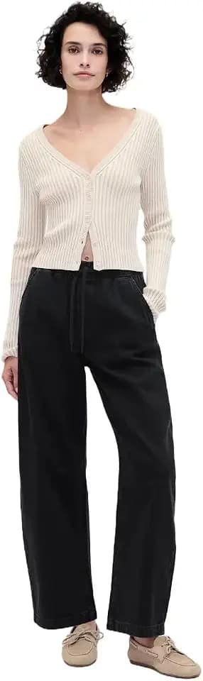 GAP Women's Pull-on Barrel Denim Jean