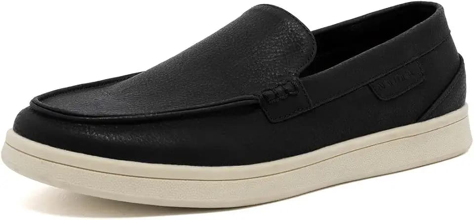 Nautica Men's Slip-On Loafers Casual Moc Toe Sneakers Boat Shoes Slipper for Men – Lightweight & Comfortable - Derwin