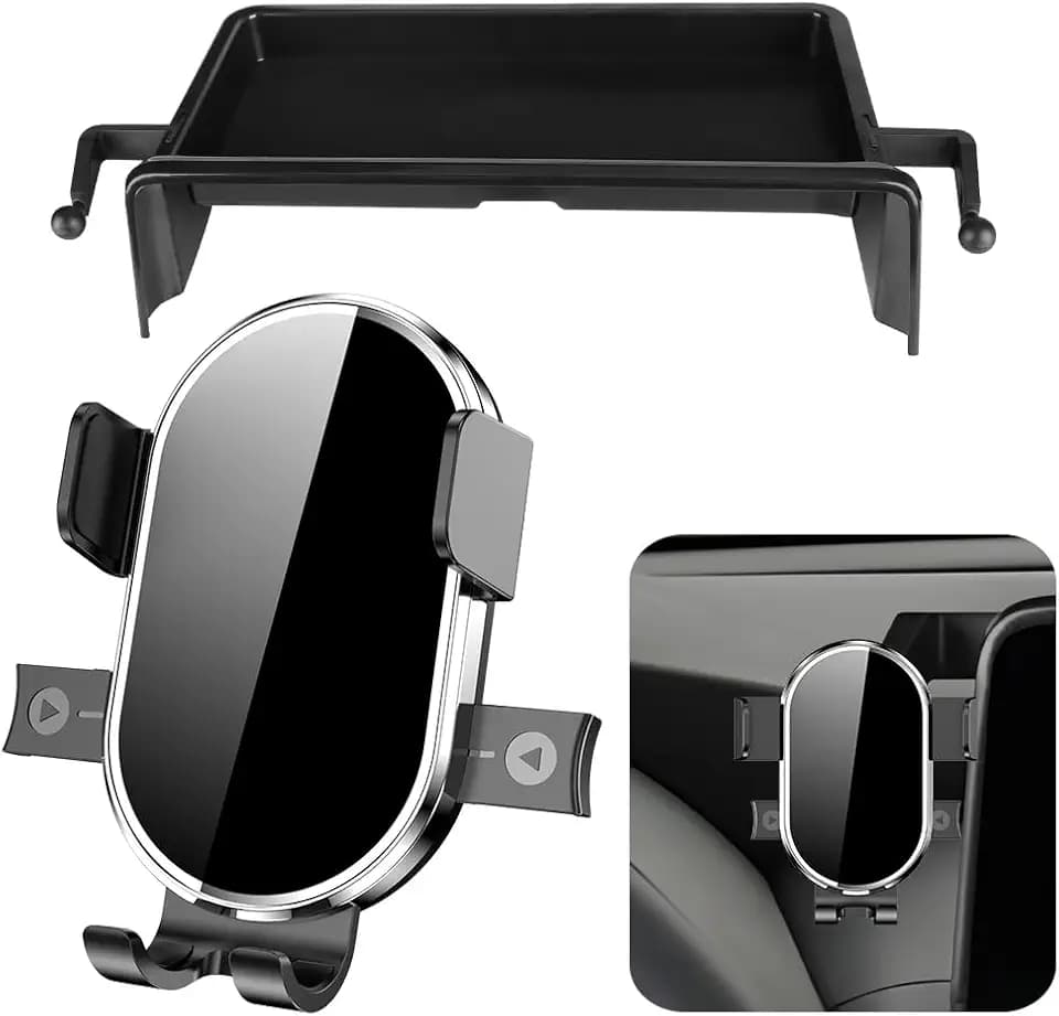 Car Phone Holder Center Console Organizer for Toyota Grand Highlander 2024 2025 2026 Auto Accessories Navigation Screen Bracket Interior Dashboard Cell Mobile Phone Mount Holders case Accessory