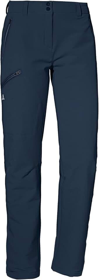 Schöffel Damen Pants Ascona Warm L, warme Wanderhose mit 4 Wege-Stretch, wasserabweisende, atmungsaktive Thermohose