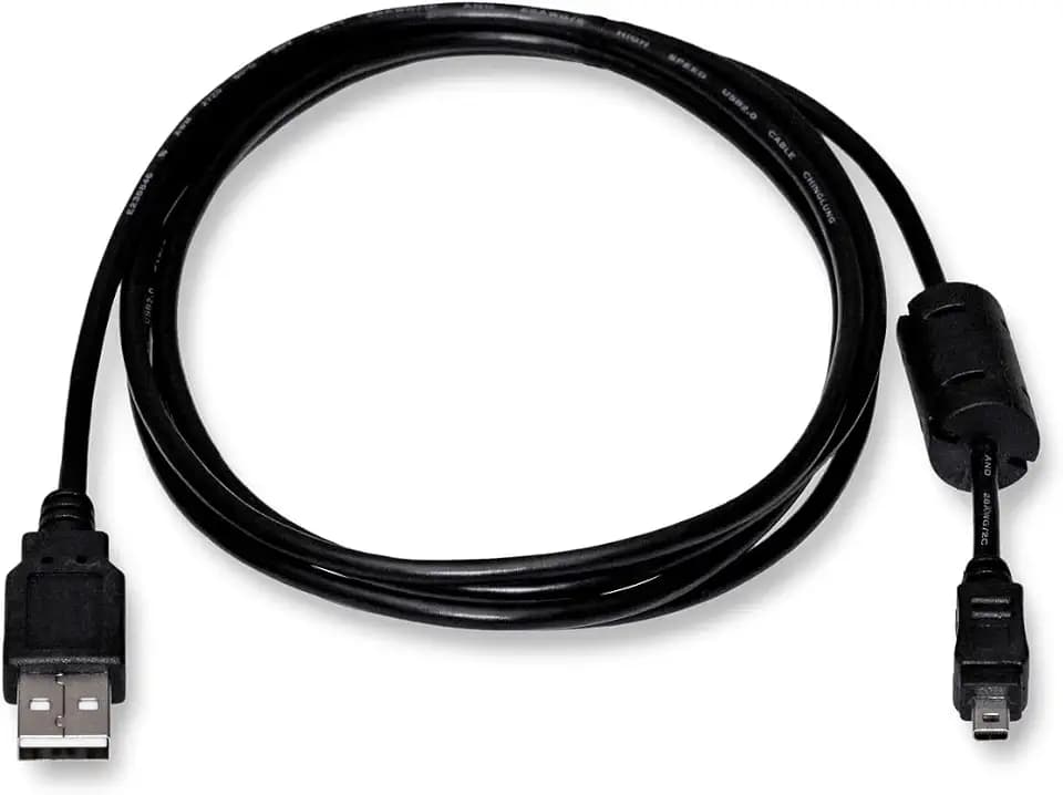 USB Kabel kompatibel mit Panasonic Lumix DMC-TZ25 Digitalkamera - Datenkabel - Länge 1,5m