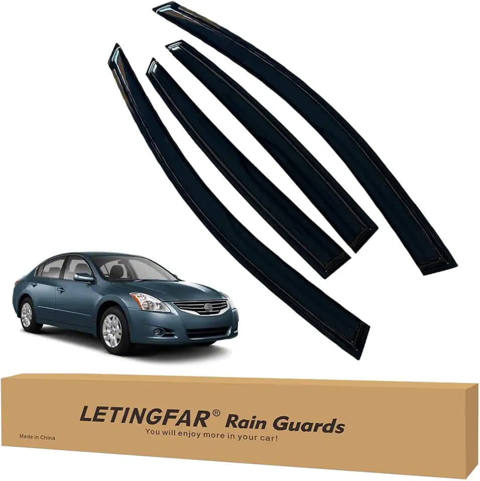 Window Visors Rain Guards for Nissan Altima 2007 2008 2009 2010 2011 2012 Accessories, Wind Deflectors Vent Shades for Nissan Altima