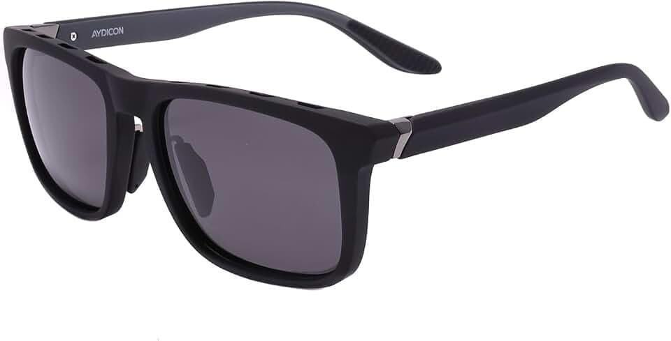 Trendy M.Black Square Polarized Unisex Sunglasses UV 400 Protection TR7526