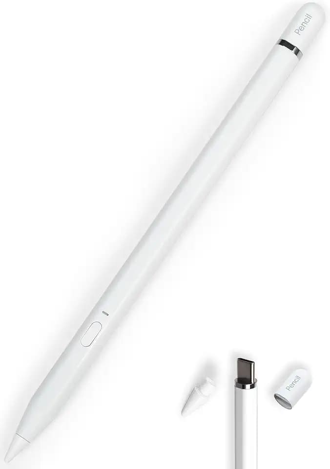 1st Gen USB-C Pencil for iPad 2018-26: All-Metal, BT Shortcut Button