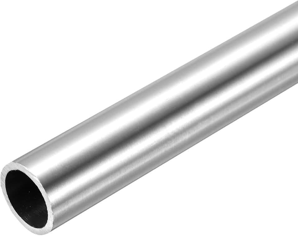 sourcing map Kapillarrohr aus 304 Edelstahl, 16 mm Innendurchmesser, 20 mm Außendurchmesser, 250 mm Länge, rund, nahtlos, gerades Stahlmetall-Kapillarrohr für Industrie-DIY-Projekte