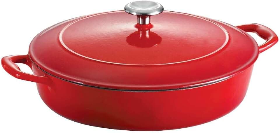 Tramontina Bestow Gusseisen Schmortopf Ø 30 cm, Induktion, Aroma-Deckel