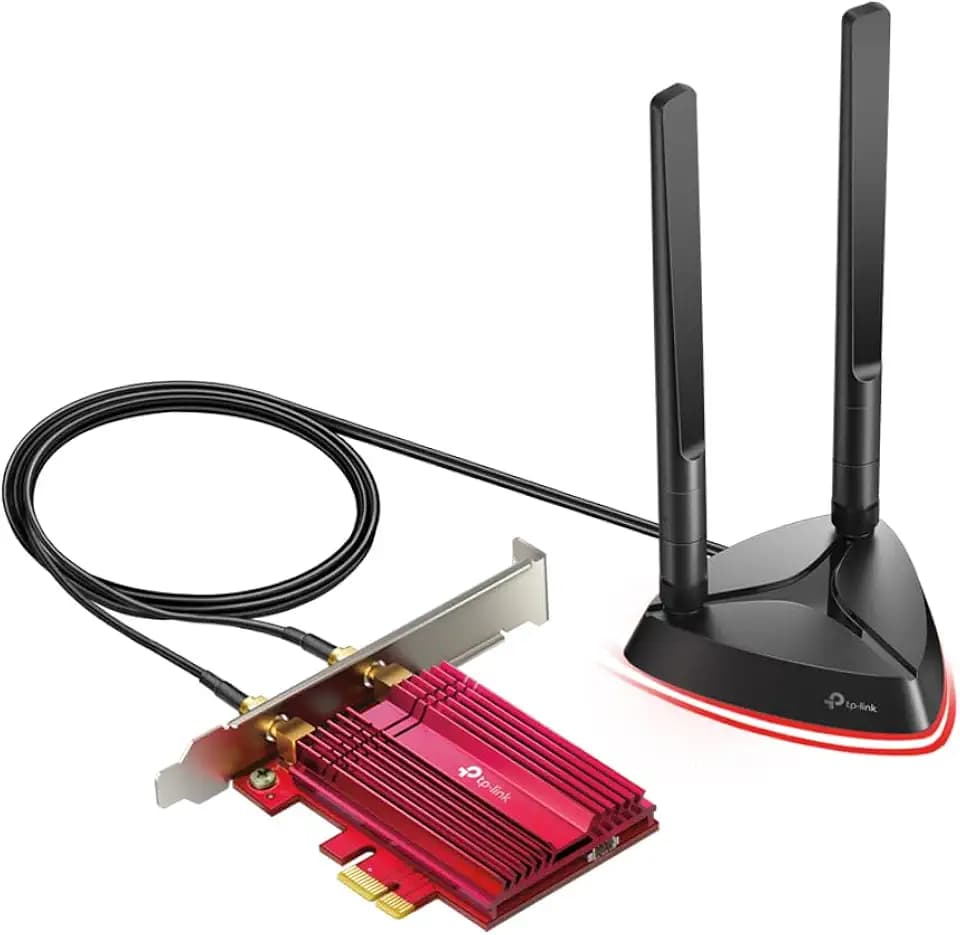 TP-Link WiFi 6 PCIe WiFi Card for PC, AX3000 Dual Band with Magnetized Base
