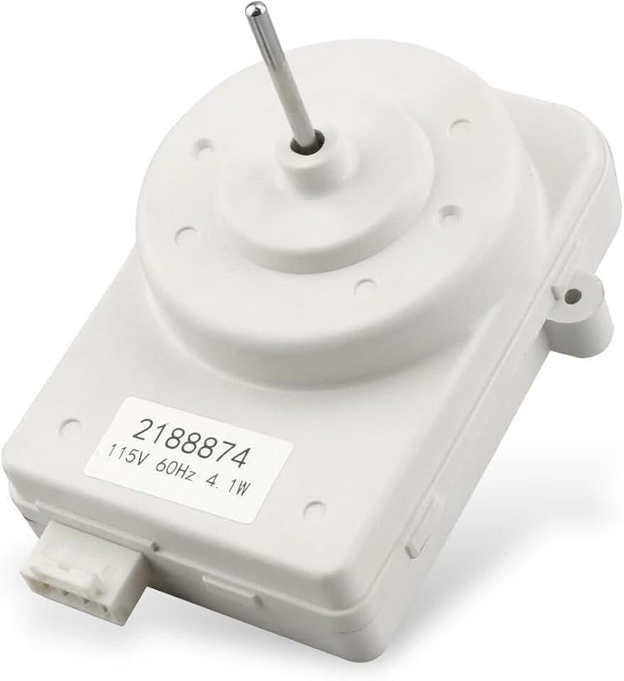 WP2188874 Refrigerator Condenser Fan Motor Fit for Whirlpool/Kenmore/KitchenAid/Maytag