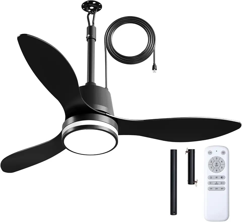 Amico 42" Outdoor Ceiling Fans with Lights, IP65 Waterproof Gazebo Fan