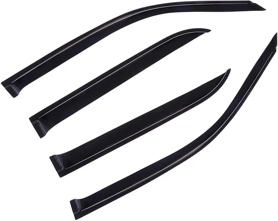 SCITOO Outside Mount Window Visor Deflector Rain Guard Dark Smoke, 4 Pcs Set Fit for 1996-2002 for Toyota 4Runner