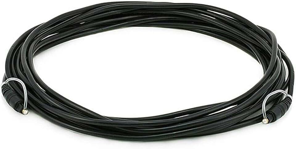 Monoprice - 102668 S/PDIF (Toslink) Digital Optical Audio Cable, 25ft Black