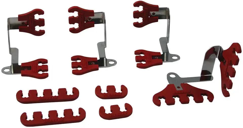 Moroso 72172 Wire Loom Kit in Red, Fits Small Block Chevy Engine