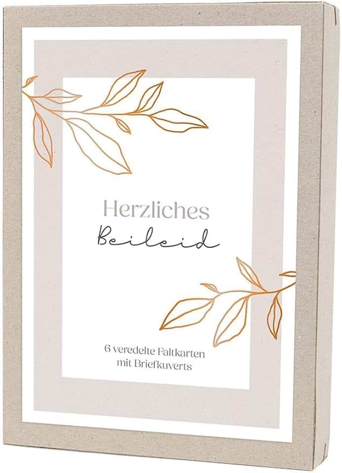 Kartenbox - Herzliches Beileid: Kartenbox