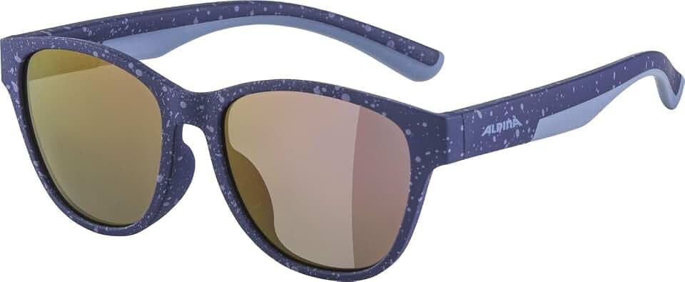 ALPINA FLEXXY COOL KIDS II - Flexible und verspiegelte Sportbrille für Kinder, Beschlagfrei, besonders bruchsicher, mit UV-A-, B- & -C-Schutz