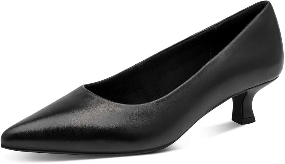Marco Tozzi Damen Pumps aus Leder Spitz