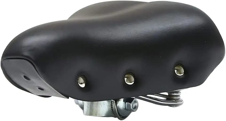 Sprung Vintage Bike Saddle Comfy Wide Saddle Comfortable Bicycle Seat Foam Padded Cushion for Men Women