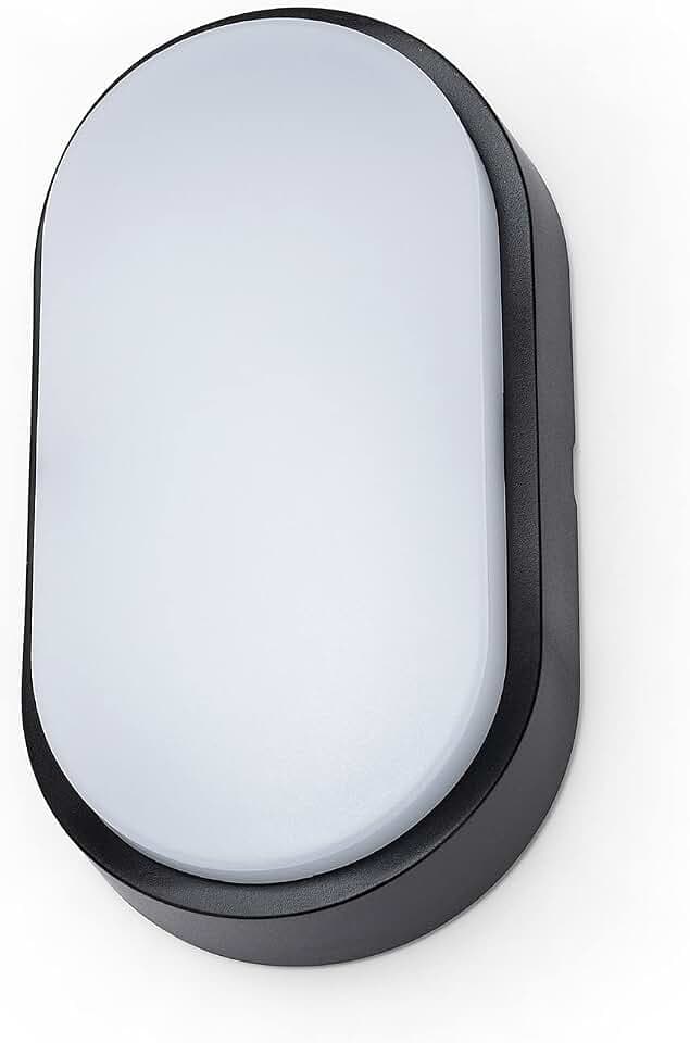 TARTARUGA-XL2: LED Wandleuchte 14W 1000 Lumen. Kommt mit 2 Abdeckungen (weiß und schwarz). Für den Außenbereich