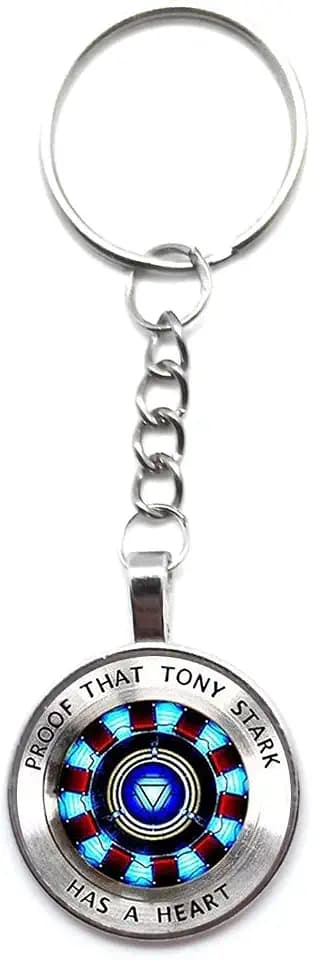 DGP Arc Heart Iron Man Tony Stark Schlüsselanhänger Crystal Reactor Silber