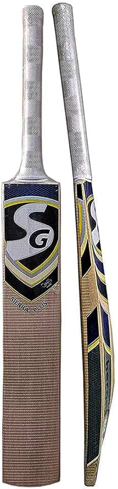 SG Sierra Plus Cricket Bat for Mens and Boys (Beige, Size - 4) | Material: Kashmir Willow | Lightweight | Free Cover | Ready to Play | for Intermediate Player
